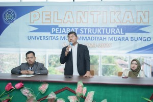 Rektor UMMUBA Lantik Pejabat Struktural Kepala BPKAI